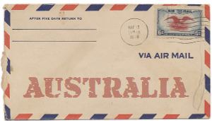 Recent missionary letter from Australia