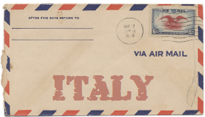 Recent missionary letter from Italy