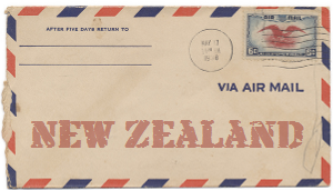 Recent missionary letter from New Zealand