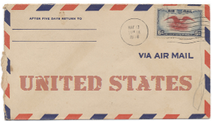 Recent missionary letter from the United States